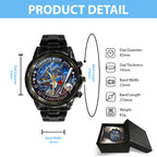Toronto Blue Jays 48th Anniversary Black Stainless Steel Watch – TANTN17990