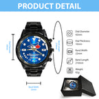 Toronto Blue Jays World Series 2025 Black Stainless Steel Watch – GNENEW727