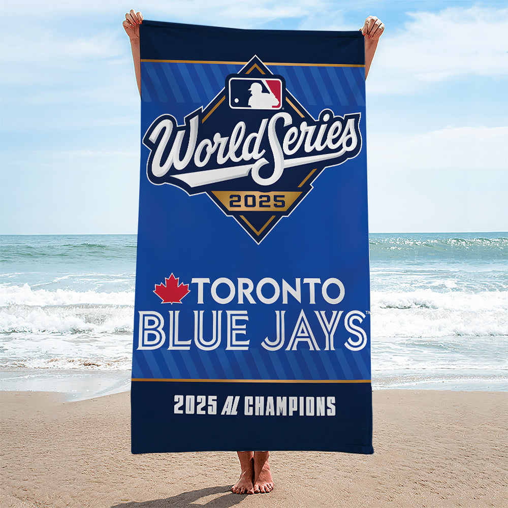 Toronto Blue Jays 2025 American League Champions Rectangle Beach Towel – TANTN17654