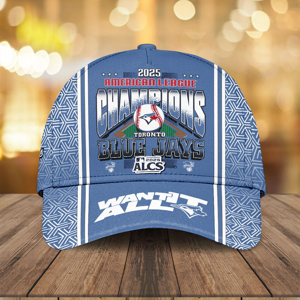 Toronto Blue Jays 2025 American League Champions Classic Cap – TANTN18576