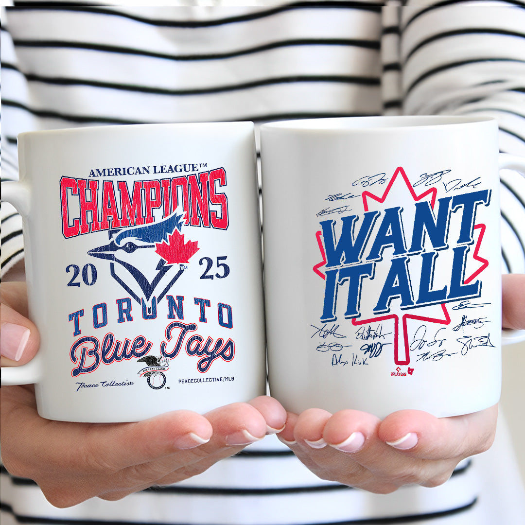 Toronto Blue Jays 2025 American League Champions Ceramic Mug – TANTN18538