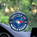 Toronto Blue Jays 2025 American League Champions Custom shape 2-sided Acrylic Car Ornament – TANTN17660