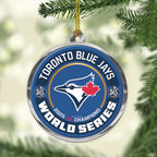 Toronto Blue Jays 2025 American League Champions Custom Shape 2-sided Acrylic Ornament – TANTN17662