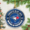 Toronto Blue Jays 2025 American League Champions Custom Shape 2-sided Acrylic Ornament – TANTN17662
