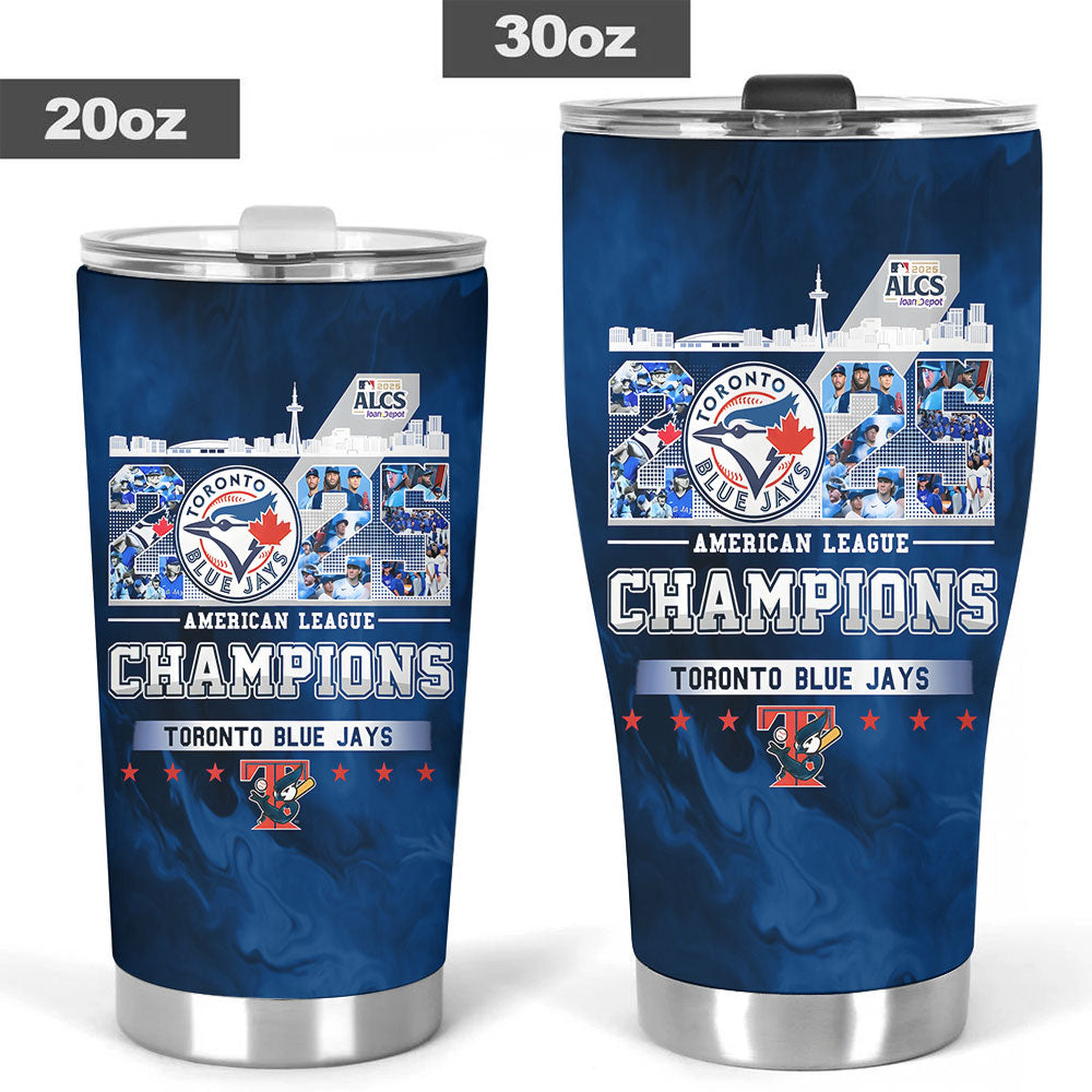 Toronto Blue Jays 2025 American League Champions Tumbler Cup – TANTN18266