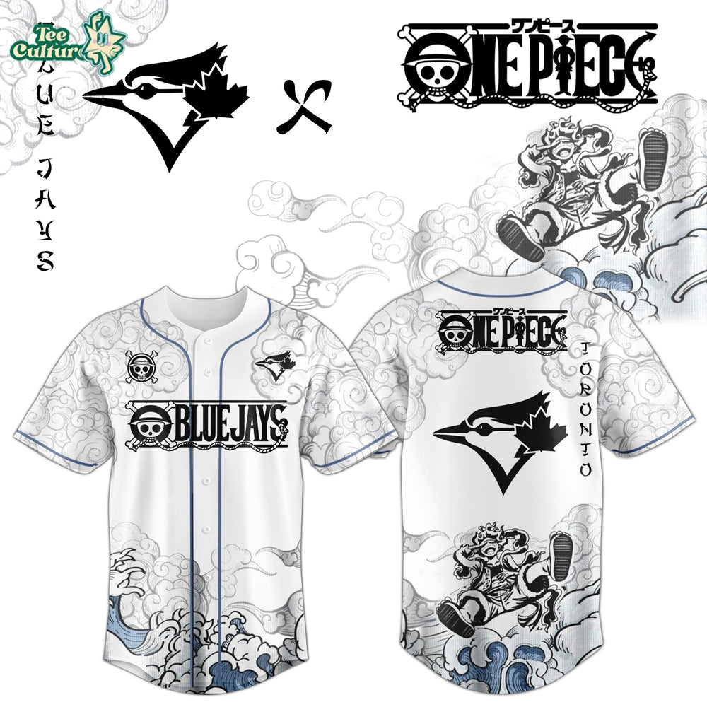 Toronto Blue Jays x One Piece Jersey 2026 Luffy Gear 5