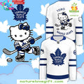 Toronto Maple Leafs Hello Kitty 50th Anniversary White Hockey Jersey