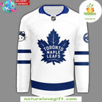 Toronto Maple Leafs Hello Kitty 50th Anniversary White Hockey Jersey