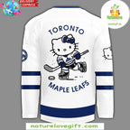 Toronto Maple Leafs Hello Kitty 50th Anniversary White Hockey Jersey