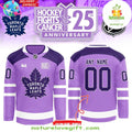 Toronto Maple Leafs 2026 Hockey Fights Cancer Purple Jersey