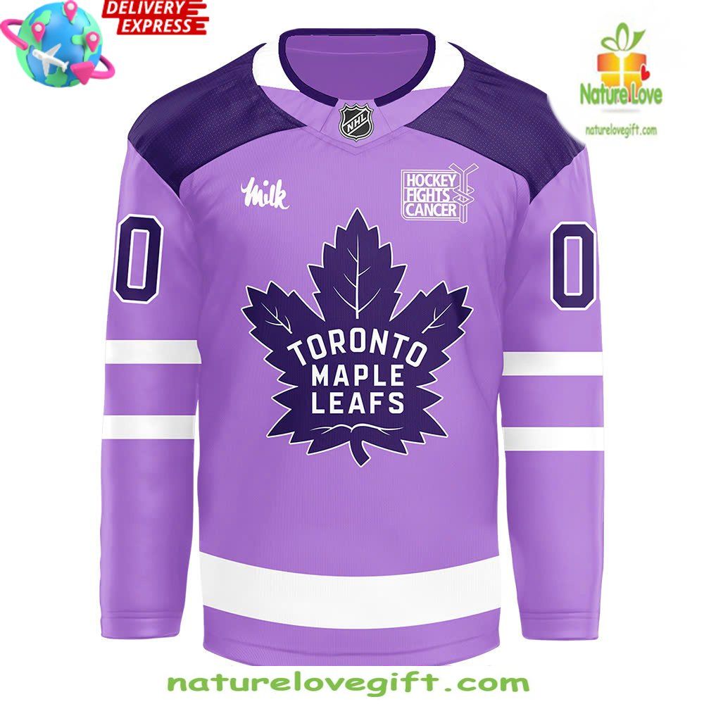 Toronto Maple Leafs 2026 Hockey Fights Cancer Purple Jersey