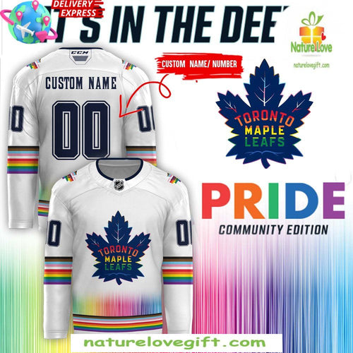 Toronto Maple Leafs Pride Hockey Jersey Special Edition