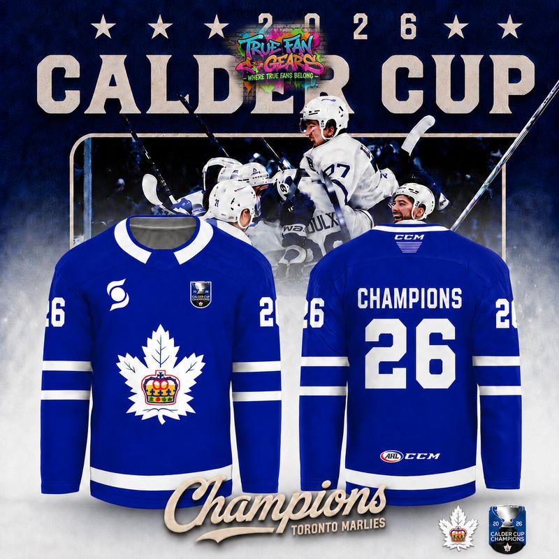 Toronto Marlies 2026 Calder Cup Champions Limited Edition Hockey Jersey