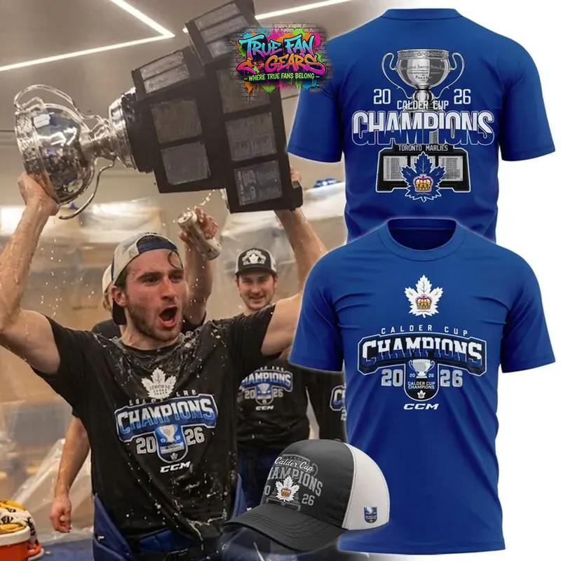 Toronto Marlies Calder Cup Champions 2026 Special New Tee Shirt