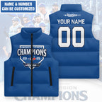 Personalized Toronto Blue Jays 3D Sleeveless Down Jacket – GNENEW732