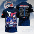 Toronto Blue Jays 2025 American League Champions 3D Apparel – HOATT14518