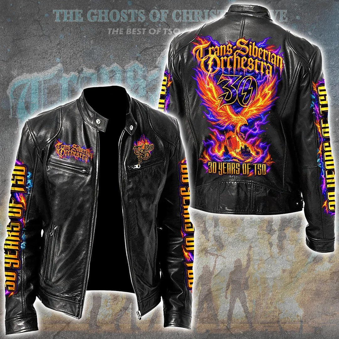 Trans-Siberian Orchestra 30th Anniversary Tour 2026 Motorcycle Leather Jacket – GNE8884