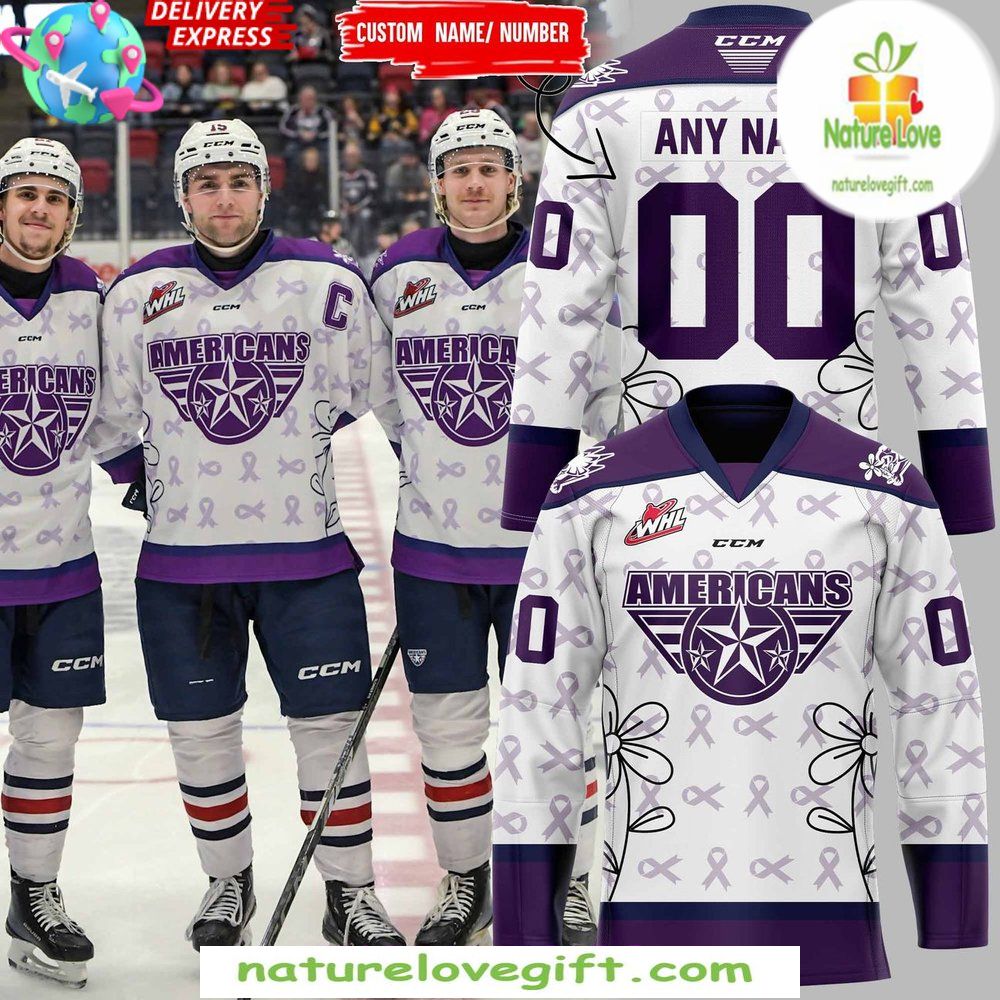 Alzheimer’s Awareness Tri-City Americans Hockey Jersey