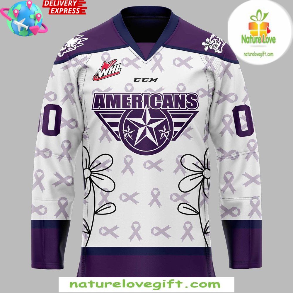 Alzheimer’s Awareness Tri-City Americans Hockey Jersey