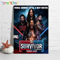 Tribal Combat Fatal 4 Way Match at WWE Survivor Series Wall Art Poster Canvas