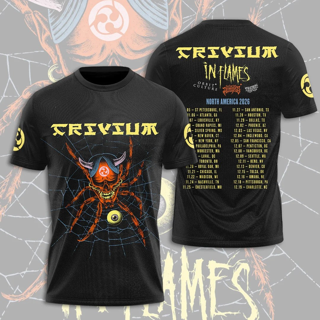 Trivium Tour 2026 3D Apparel – TANTN24959
