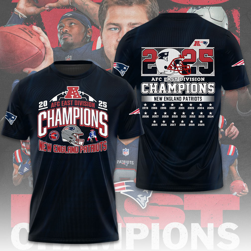 New England Patriots 3D Apparel – TMTHU2987