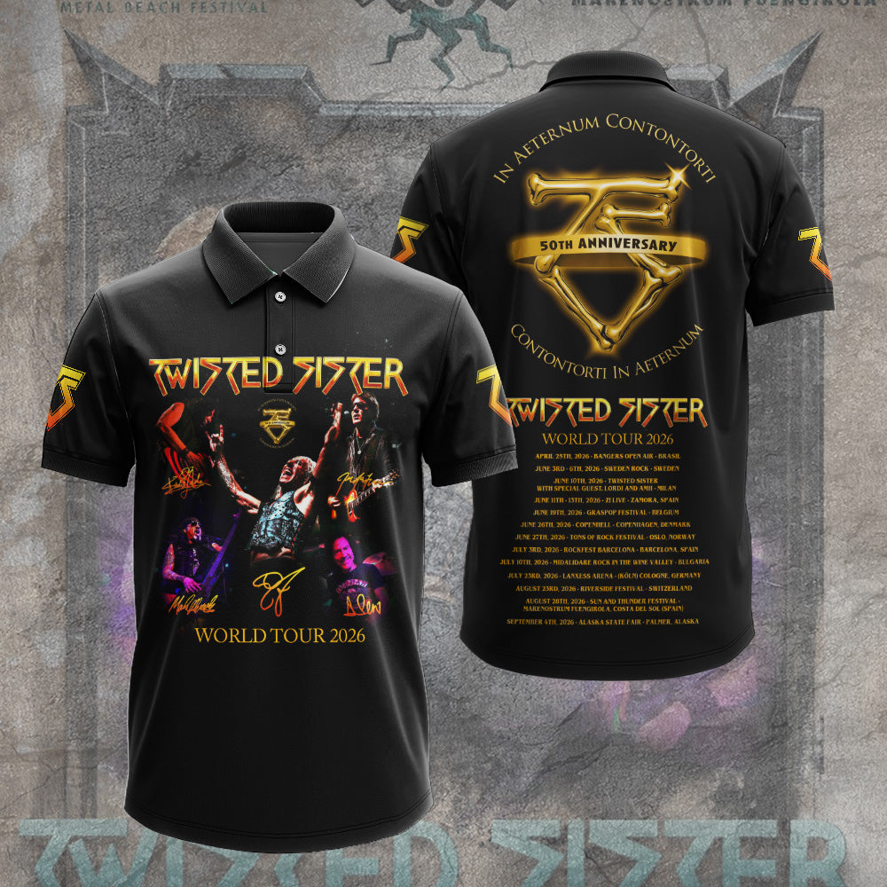 Twisted Sister 50th Anniversary 3D Apparel – GNE4918
