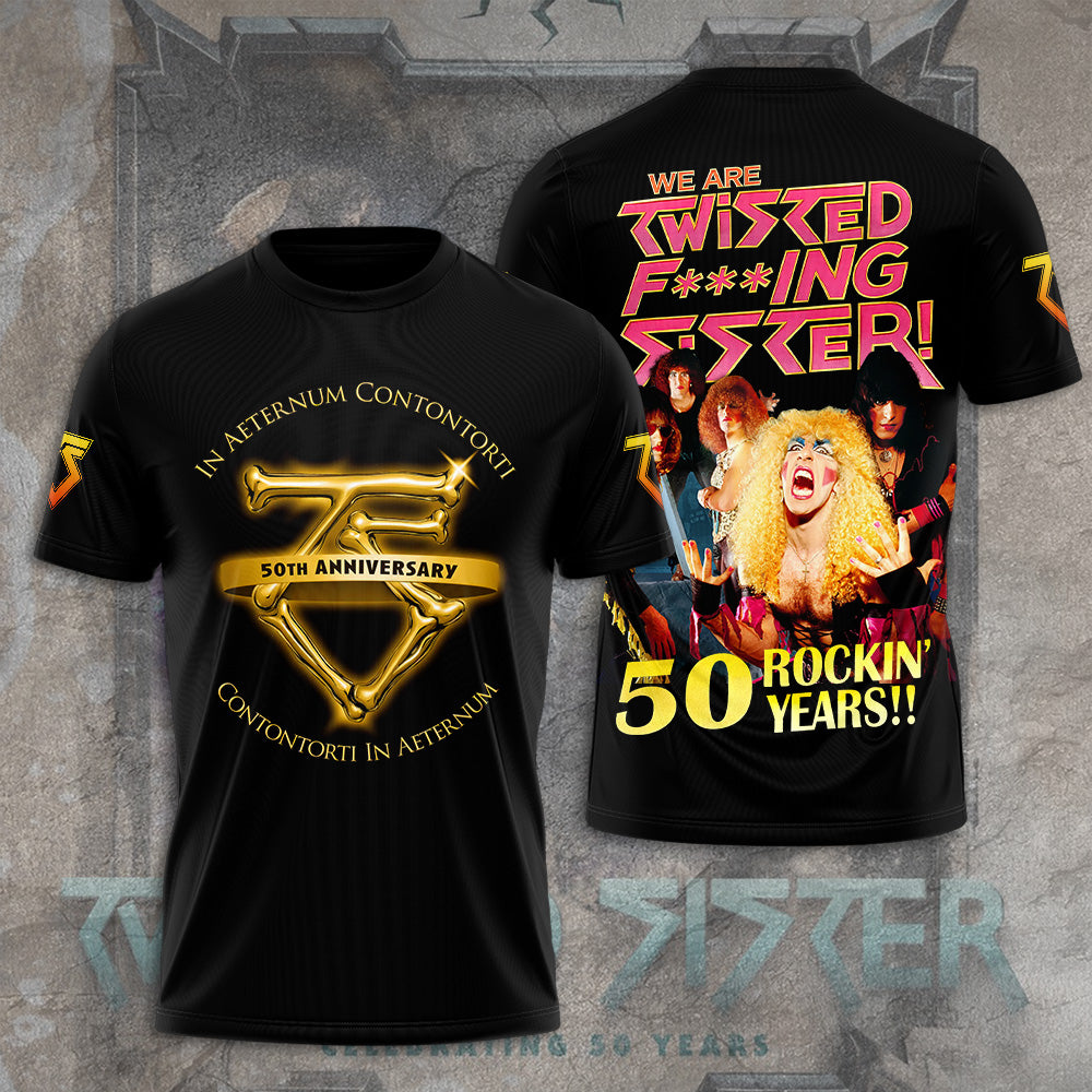 Twisted Sister 50th Anniversary 3D Apparel – GNE4922