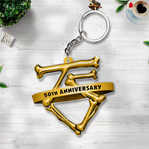 Twisted Sister 50th Anniversary Custom Shape 2-sided Keychain – GNE4921
