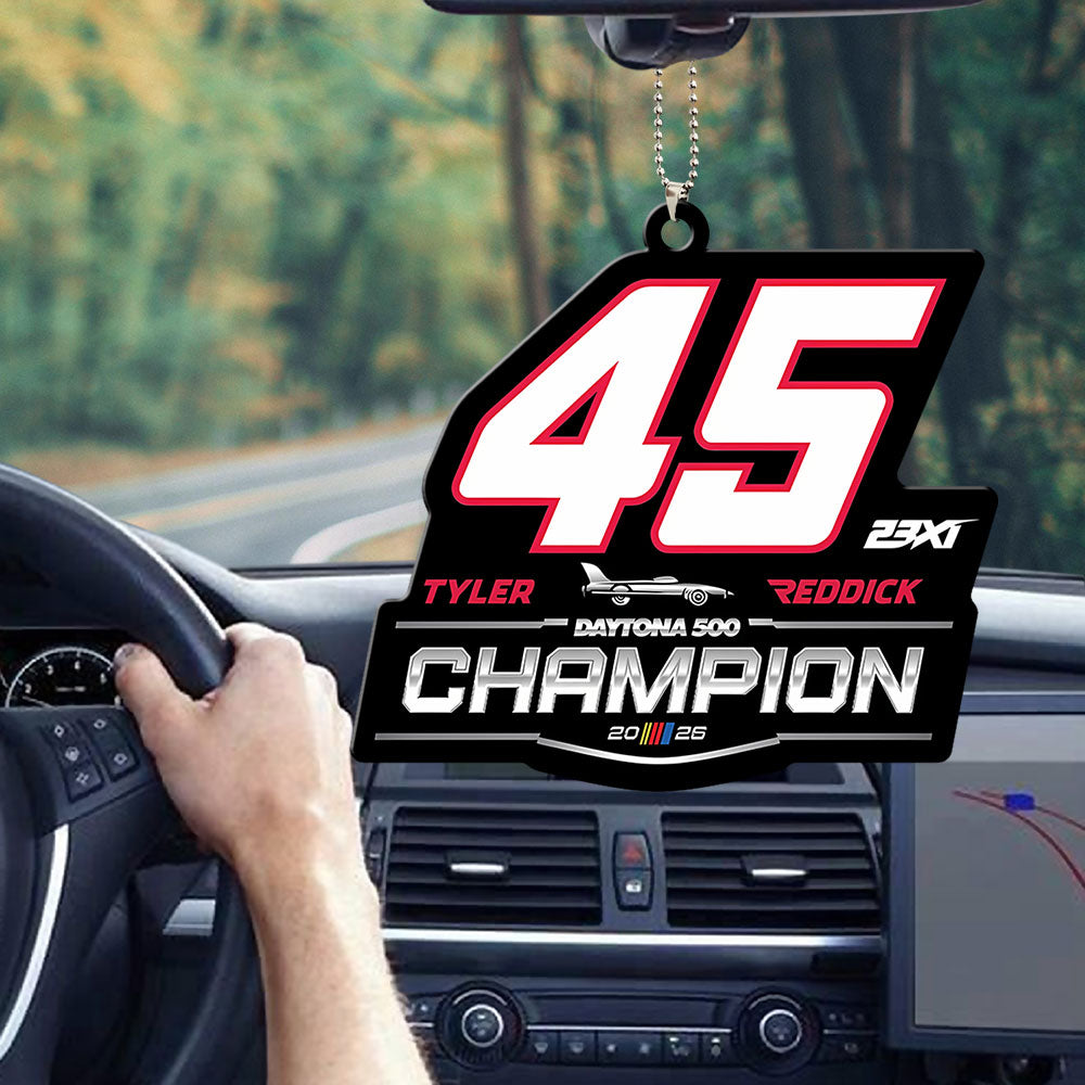 Tyler Reddick 2026 Daytona 500 Champion Custom shape 2-sided Acrylic Car Ornament – TANTN21134