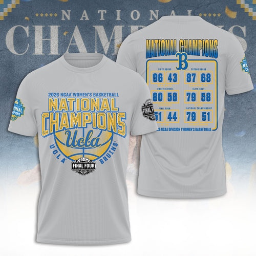 UCLA Bruins 2026 Women's Basketball National Champions 3D Apparel – TANTN22095