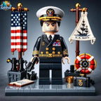 U.S. Military Patriotic Ornament Building Blocks Brick Set