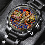 America250 x Elvis Presley Black Stainless Steel Watch – TANTN21743