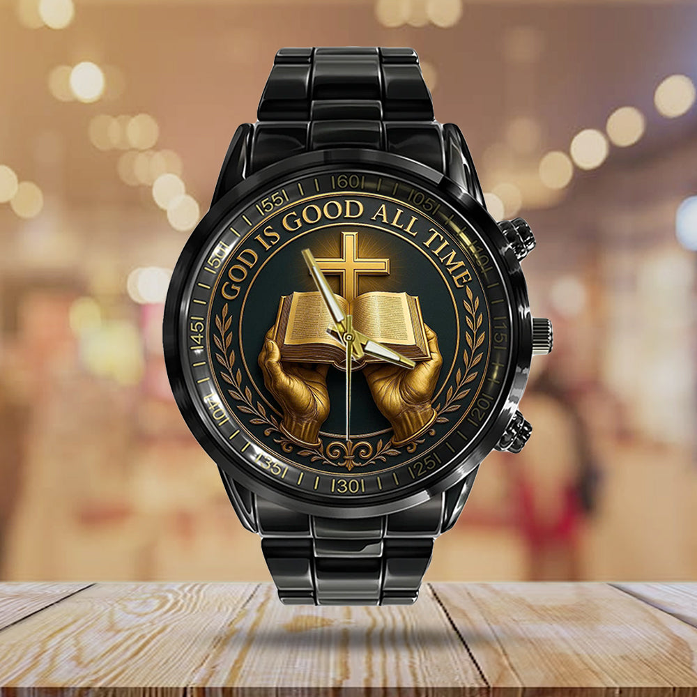 Christian Black Stainless Steel Watch – TMTHU680