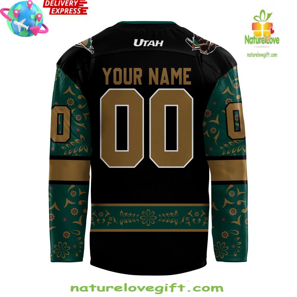 Utah Grizzlies 2026 Dia de los Muertos Hockey Jersey