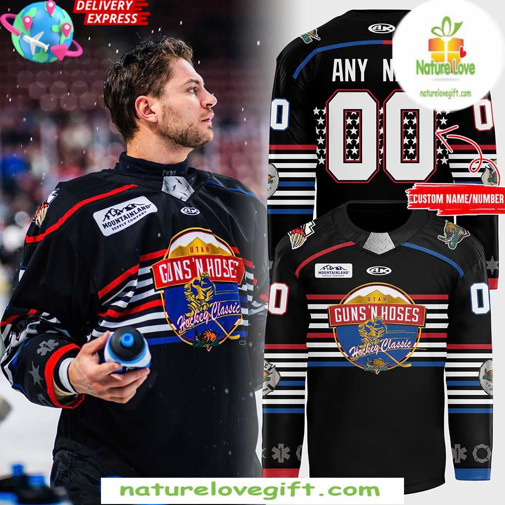 Utah Grizzlies 2026 Guns And Hoses Hockey Jersey