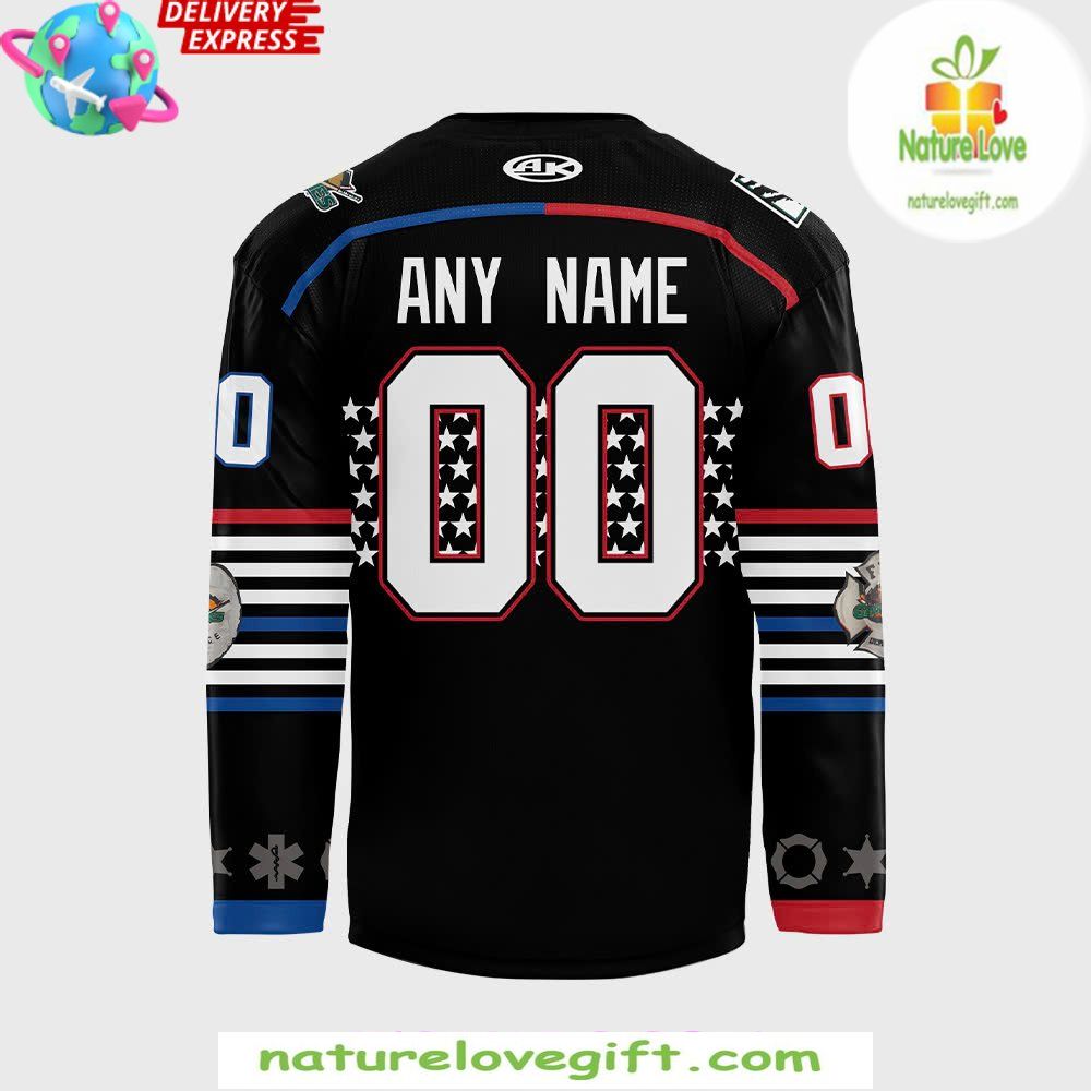 Utah Grizzlies 2026 Guns And Hoses Hockey Jersey
