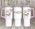 Valentines Vibes 40oz Tumbler With Handle Be Mine Boo Quencher