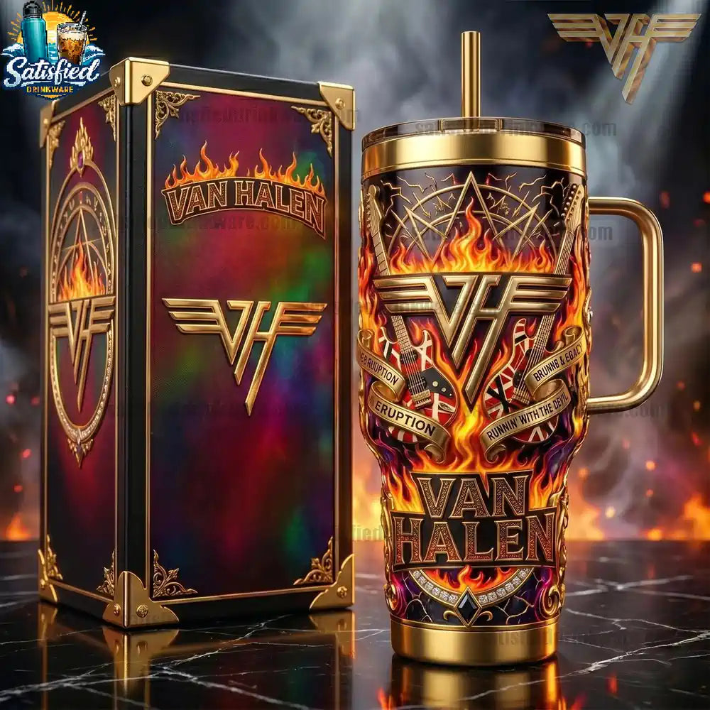 Van Halen 54th Anniversary Commomerative With Handle Yeti Tumbler