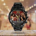 Van Halen 55 Years Anniversary Black Stainless Steel Watch - TANTN24557