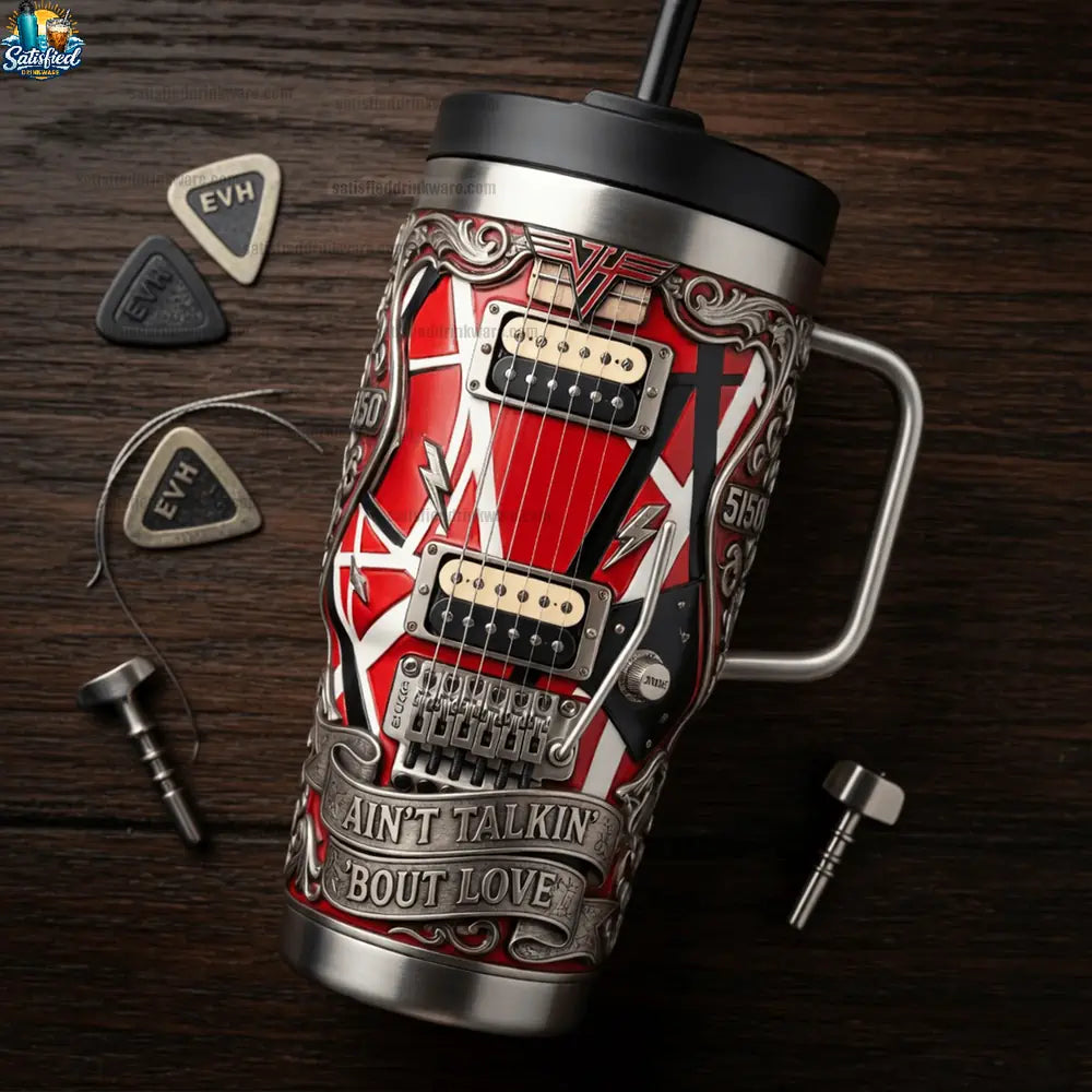 Van Halen Eddie Van Halen Frankenstrat 40oz Insulated Tumbler With Handle