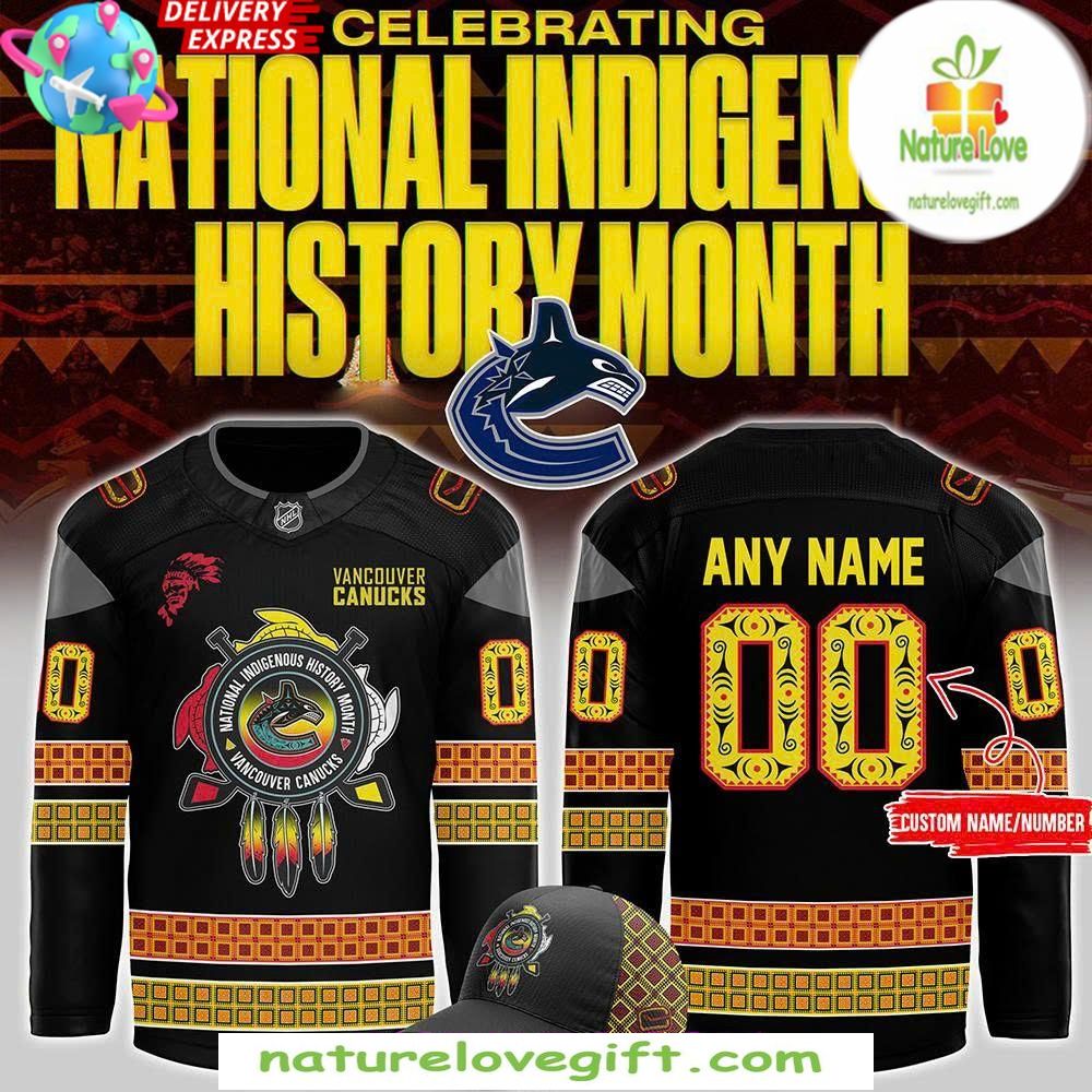 Vancouver Canucks 2026 Indigenous Hockey Jersey Personalized