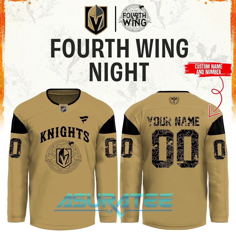 Vegas Golden Knights x Fourth Wing Night 2026 Hockey Jersey