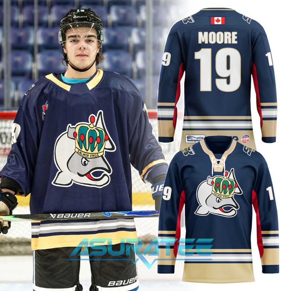 Victoria Royals Throwback Salmon Kings Night 2026 Hockey Jersey