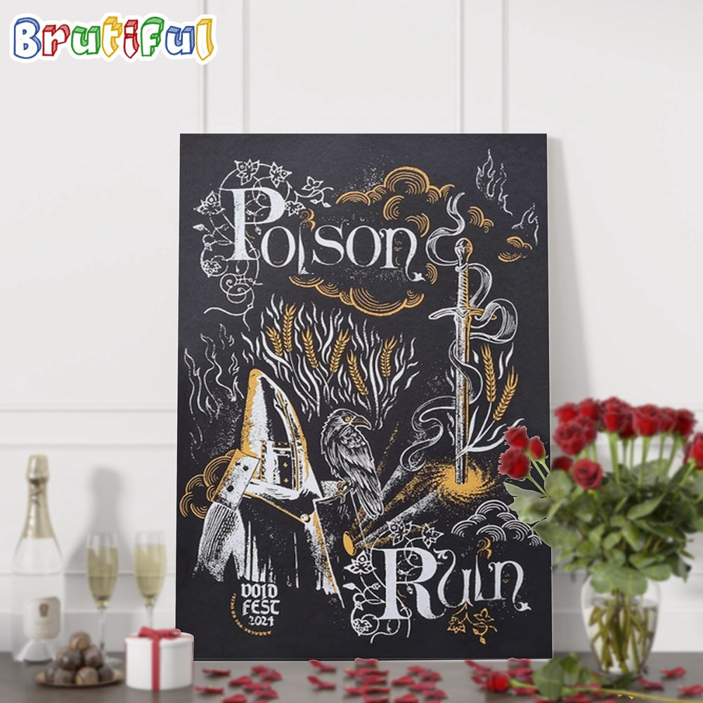 Void Festival Poison Ruin Void Area Waldmunchen August 9-10 2024 Wall Art Poster Canvas