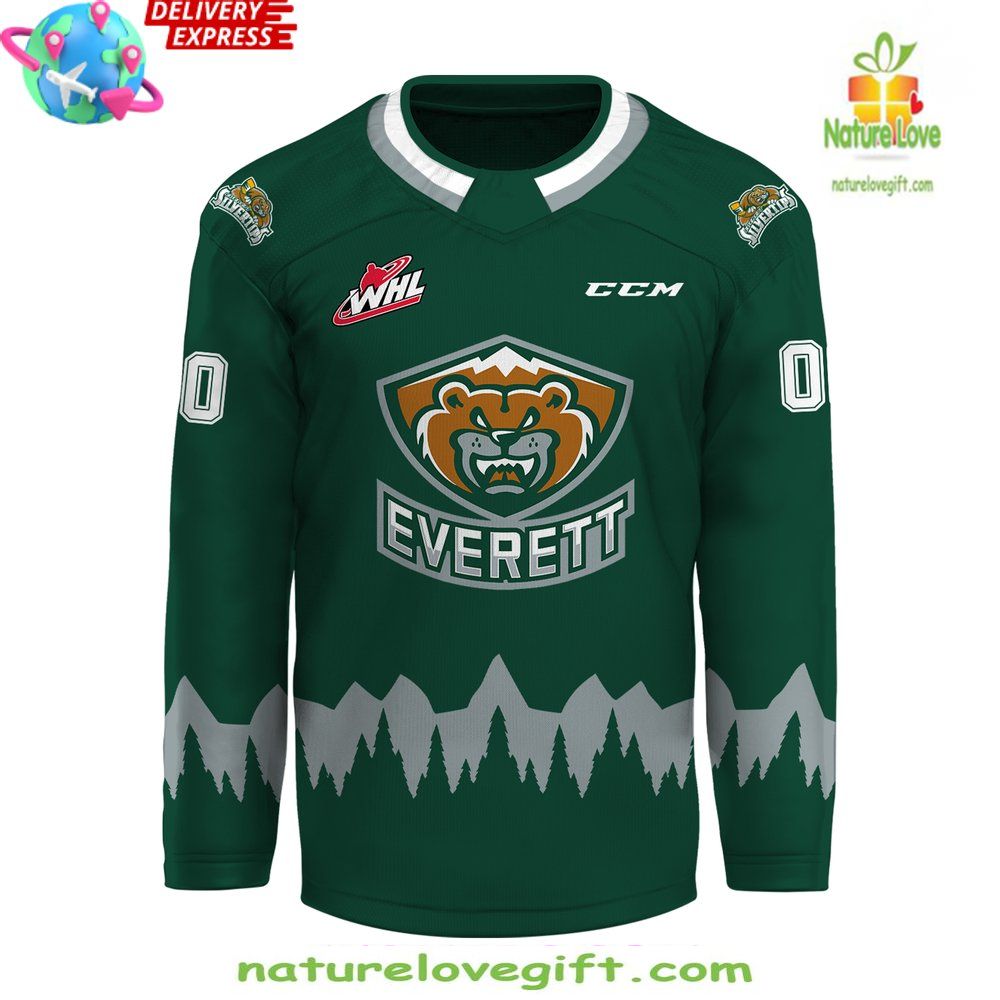 Everett Silvertips CCM Green Hockey Jersey 2026 WHL