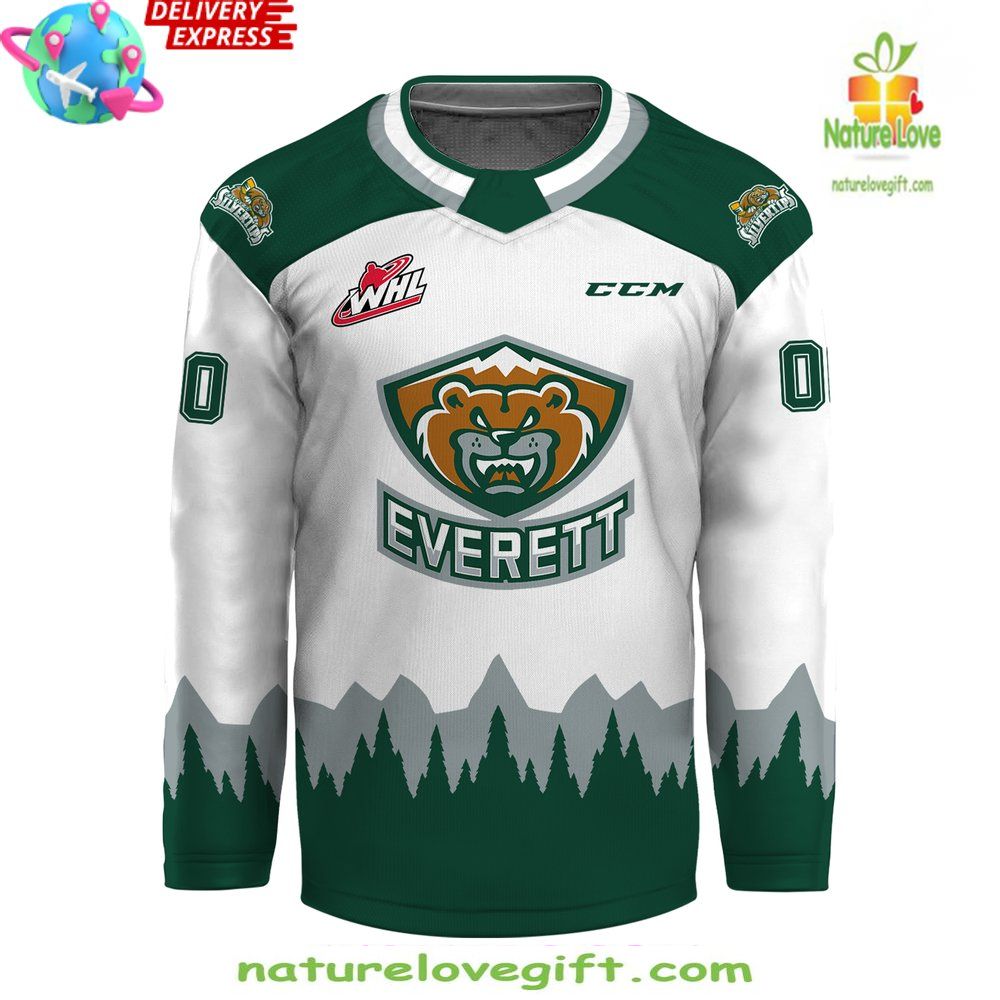 Everett Silvertips CCM White Hockey Jersey 2026 WHL