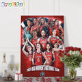 WNBA 2024 USA Women’s Nationnal Team Wall Art Poster Canvas