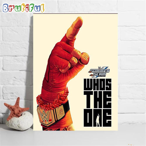 WWE Summer Slam Detroit 2023 Wall Art Poster Canvas
