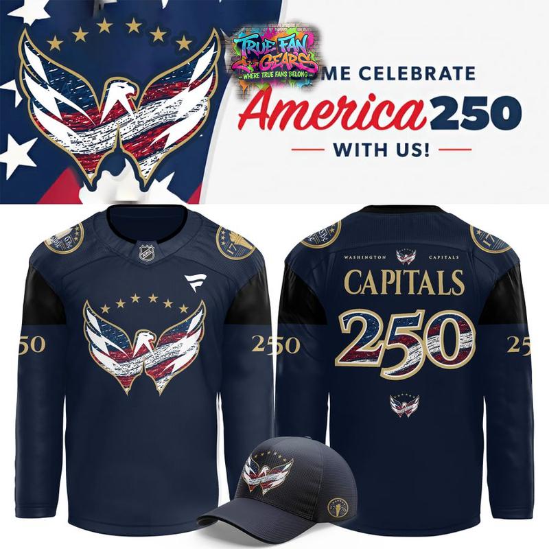 Washington Capitals 250th Anniversary of America Limited Edition Hockey Jersey